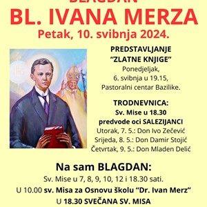 Blagdan bl. Ivana Merza u Bazilici Srca Isusova u Zagrebu